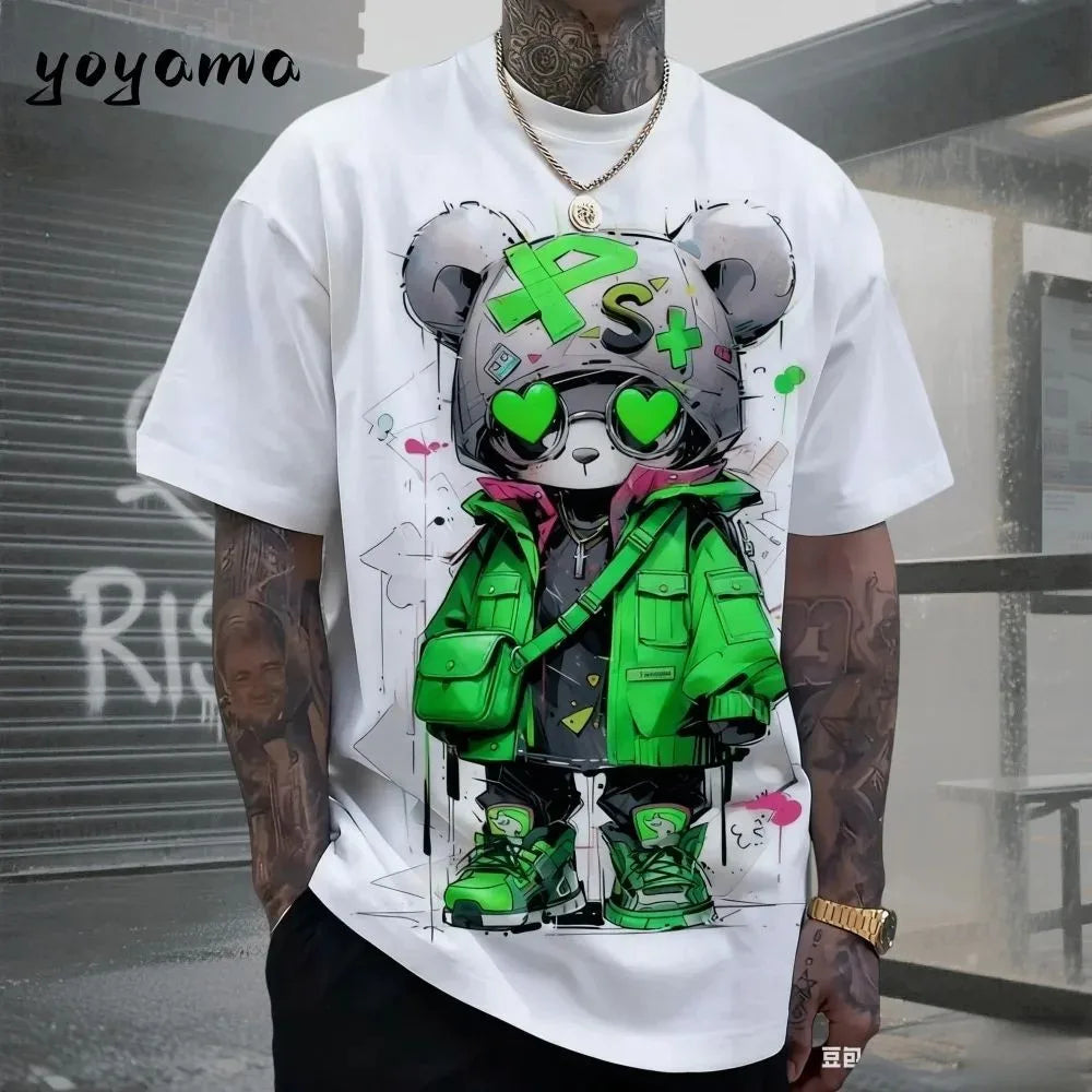 Teddy Bear Print Tee Taboga Lifestyle, color detail