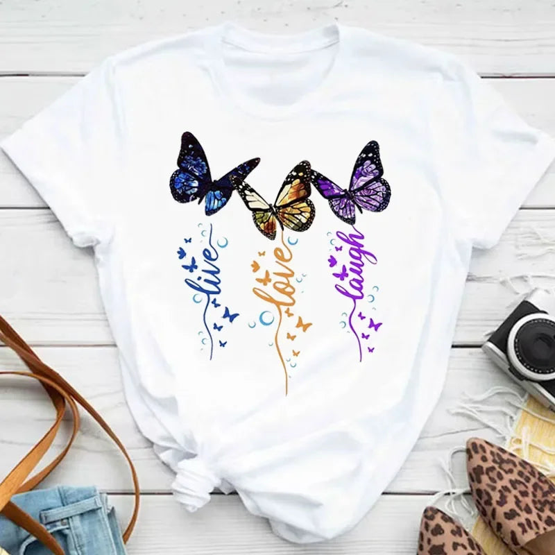 Taboga Butterfly Print Tee — Taboga Lifestyle