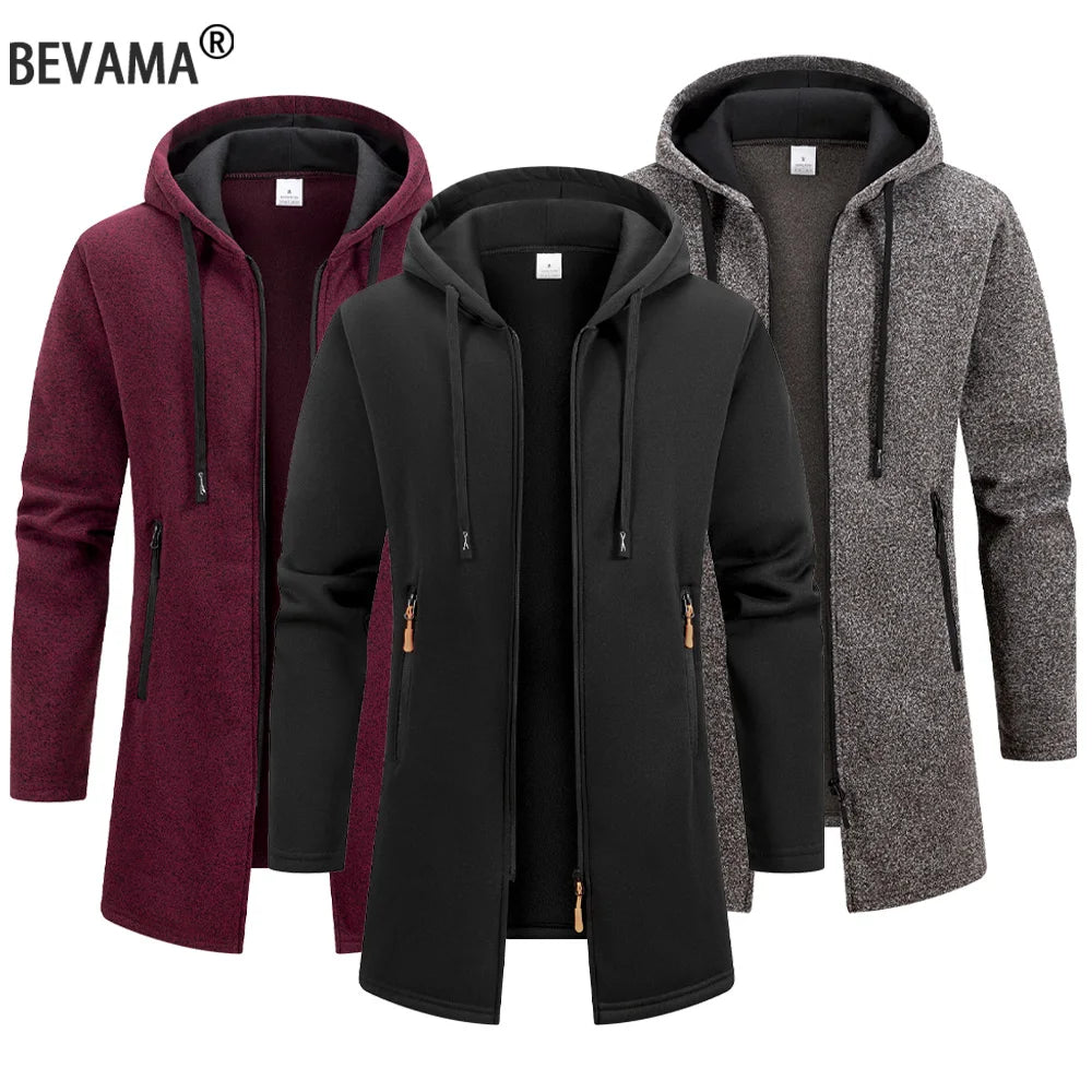 Men's Oversized Full-Zip Hoodie Taboga Lifestyle, black color