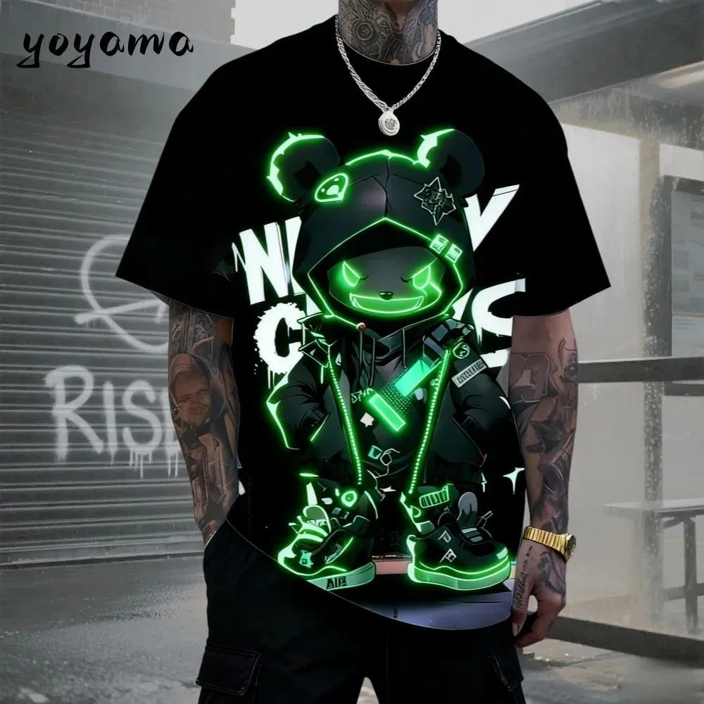 Teddy Bear Print Tee Taboga Lifestyle, lifestyle photo