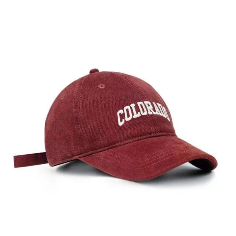 Embroidered Curved-Brim Cap Taboga Lifestyle, side view