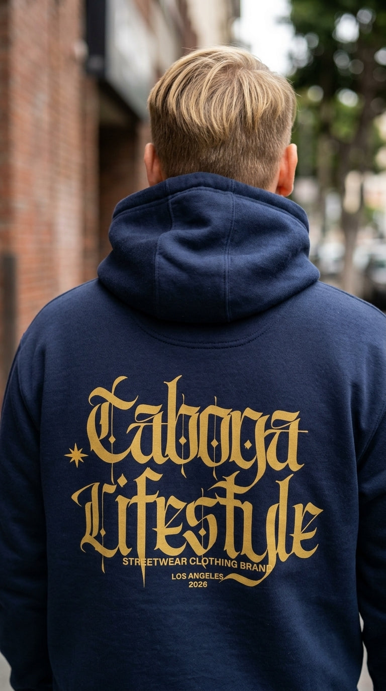 Taboga Midnight Hoodie styled outfit, urban streetwear look