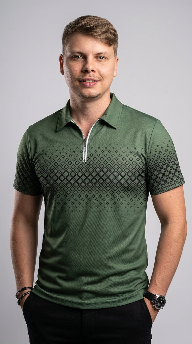 Polo Shirt Taboga Lifestyle — Dark Green