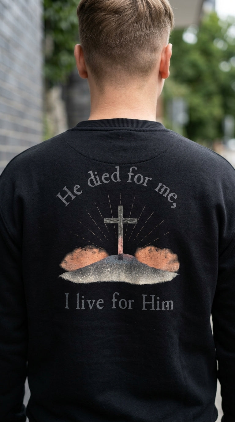 Taboga Faith Crewneck, worn by model