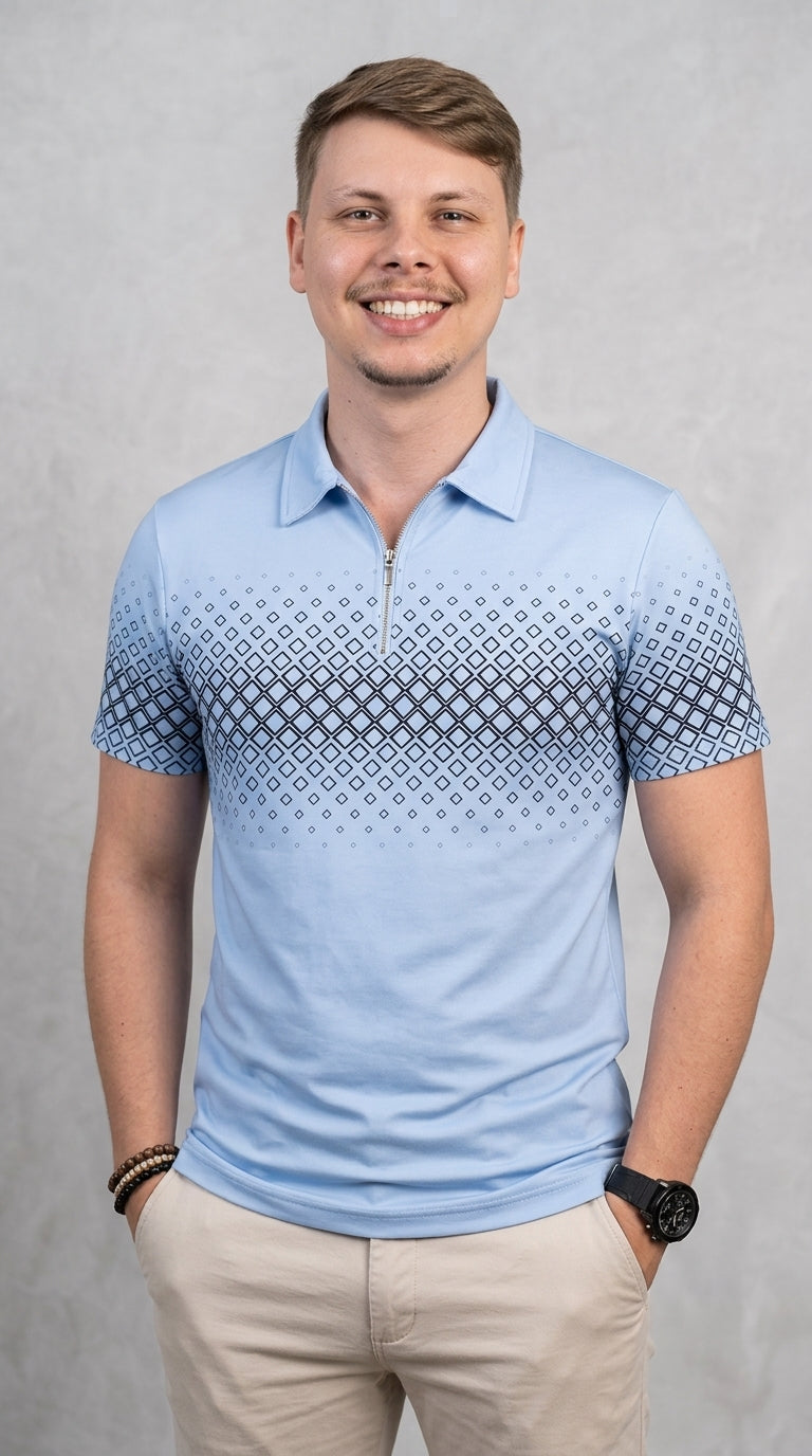 Polo Shirt Taboga Lifestyle — Sky Blue